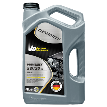 V8 PRIMEMEX 5W-30 C3 Fully Synthetic Motor Oil 4L - API SN Engine Oil with DEPOSIT PROTECTION for Modern Engines