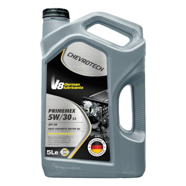 V8 PRIMEMEX 5W-30 C3 Fully Synthetic Motor Oil 5L - API SN Engine Oil with MICRO PROTECTOR for Advanced Engine Care