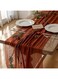 U-HOOME Terracotta Table Runner Spring Easter Cheesecloth Table Runner 120 inch Cheese Cloth Runner 10FT Boho Rustic Gauze Table Runner for Wedding Party Baby Shower, Cheese Cloth Table Runner