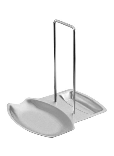 Top Stainless Steel Spoon And Lid Holder Silver
