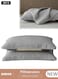 Waterproof Pillowcase Soft Breathable Pillow Protectors Pillow Cases Machine Washable Pillow Encasment for Bedroom Home Hotel,Grey(48*74CM)