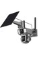 4G/WiFi Solar Outdoor Camera 2K Dual Lens 360&deg; View 10x Zoom IP66