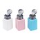 Crapyt Push Down Liquid Press Pumping, Refillable Empty Pump Bottle