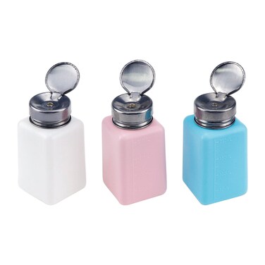 Crapyt Push Down Liquid Press Pumping, Refillable Empty Pump Bottle