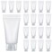 Alrhso 5ml Refillable Empty Tubes Bottles 20 Pcs Squeezable Sample Containers Translucent Surface Travel Sample Bottles for Toothpaste, Shampoo, Facial Cleanser, Lotion, Hand Cream