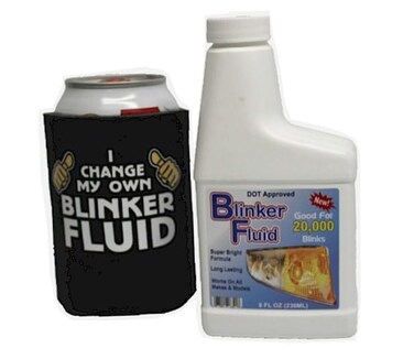 Generic Blinker Fluid Original Bundle, Funny Gag Gift Blinker Fluid, White Elephant Party Gift, Secret Santa Gift, Practical Joke Gift-8 oz Empty Bottle