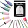 MelodySusie 13Pcs Nail Drill Bits Set Tungsten Carbide Ceramic 3/32''