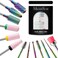 MelodySusie 13Pcs Nail Drill Bits Set Tungsten Carbide Ceramic 3/32''