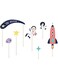 PartyDeco Space Cake Toppers