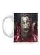Cartoon Face Printed Ceramic Mug Red/Black/White
