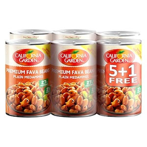 California Garden Premium Fava Beans, 450g Pack of 6