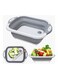 Neo Multi-Functional Foldable Basket And Board White/Grey 4.8 x 31.5cm