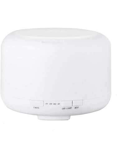 Smilee 500ml Premium, Essential Oil Diffuser, 5 In 1 Ultrasonic Aromatherapy Fragrant Oil Vaporizer Humidifier, Timer and Auto-Off Safety Switch, 7 LED Light Colors