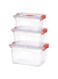 CHIC 8L Clear Plastic Storage Box with Lockable Lid &iuml;&frac14;&OElig;Under Bed Plastic Organizer&iuml;&frac14;&OElig;Stackable Transparent Boxes for Home, Office, Kitchen &amp; Garage Storage&iuml;&frac14;&circ;3pcs)