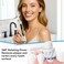 Seago Rotating Electric Toothbrush for Adults with 8 Brush Heads, 5 Cleaning Modes, Rechargeable Sonic Toothbrush with Timer and Travel Case for Adults and Kids(SG-2607-Beige)
