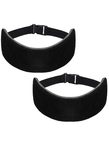 Travel Pillow for Sleeping Airplane, 2 Sets Headrest Travel Pillow Neck Pillow for Airplane Travel Functional Airplane Head Straps Neck Brace for Sleeping on Airplane Car, Black