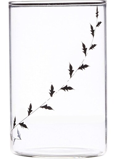 - Vision Black Krip Medium Glass, 295ml - Pack of 6 Clear