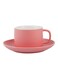 Handle Cup And Saucer Pink 15.5x6x8.5cm