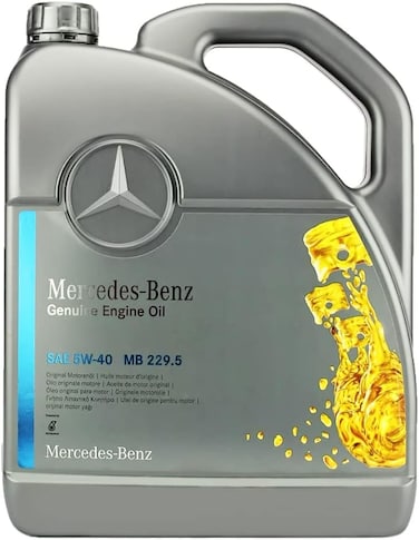 Genuine Mercedes-Benz SAE 5W-40 Engine Oil - MB 229.5 (5 Liters)