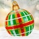 23.6 Inch Giant Inflatable Christmas Ball PVC Inflatable Christmas Ball Extra Large Inflatable Decorated Christmas Ball Outdoor Christmas Inflatable Balloons for New Year Xmas Yard Decor (Plaid)
