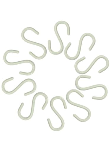 KNP Small Plastic S-hook lightweight and versatile hanging solution, ideal for organizing homes, kitchens, offices, and storage spaces