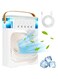 Portable Air Conditioner with Cooling Fan and Ice Tray, 900ML Evaporative Personal Air Cooler with 5 Mist Modes, 7-Color Night Light, 8-Hour Timer, Compact Air Conditioner for Bedroom and Office