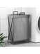 EETU 50L Foldable Laundry Basket with Stainless Steel Frame,Collapsible Waterproof Laundry Basket,Detachable Liner,Laundry Hamper Bag Washing Bin Organizer Storage Basket Hamper for Clothes Toys