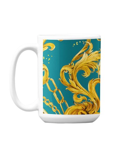 Premium Printed Ceramic Coffee Mug Multicolour 350ml