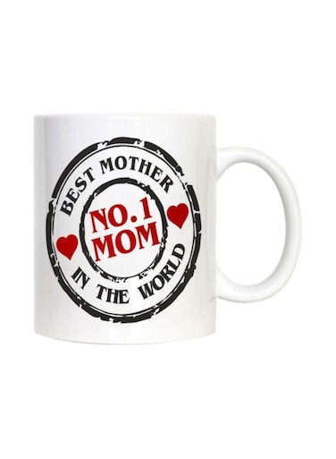 Best Mother Printed Mug White/Black/Red