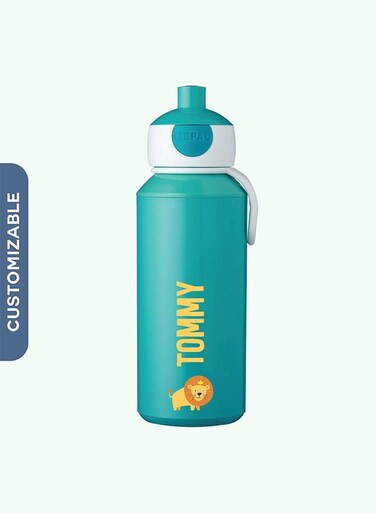 the Love Personalised Drinking Water Bottle Pop-Up Campus 400 ml / 14 oz - Turquoise