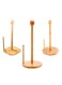Bamboo Paper Towel Holder Countertop Wooden Tissue Roll Stand Kitchen Paper Towel Roll Holder Rack for Kitchen Bathroom Dining Table Bedroom and Living Room Natural Bamboo Free Standing Paper Towel Dispenser with Anti Skid Base Assorted Round Square or Wavy Base 1 Pc Non Slip Organizer for Toilet Paper and Kitchen Rolls