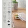 LocknLock 380ml Oven-Safe Borosilicate Glass Square Container with Airtight Lid - Microwave, Freezer, and Dishwasher Safe