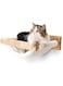 FUKUMARU Cat Hammock Wall Mounted Large Cats Shelf - Modern Beds and Perches - Premium Kitty Furniture for Sleeping, Playing, Climbing, and Lounging - Easily Holds up to 40 lbs, White Flannel&hellip;