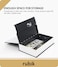 Rubik Book Safe with Key Lock, Home Dictionary Diversion Secret Book Metal Safe Lock Box, 26.7 x 20 x 6.5 cm - Black Large