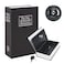 Rubik Book Safe with Key Lock, Home Dictionary Diversion Secret Book Metal Safe Lock Box, 26.7 x 20 x 6.5 cm - Black Large