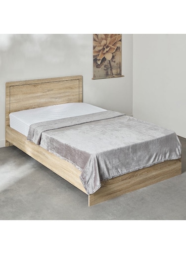 Box Nova Solid Flannel Twin Blanket 200 x 140 cm