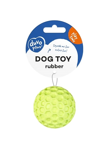 duvoplus Duvo+ Rubber Hexagon Ball Dispenser Dog Toy 7,5x7,5x7,5cm,Green