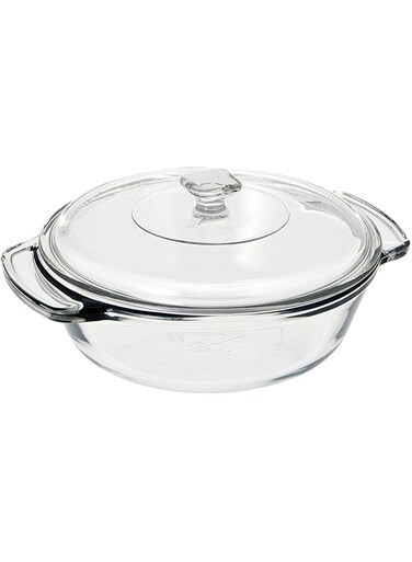 Anchor Hocking Casserole with Cover, Clear, 1.5 qt, Ach.Gw82754Obl5