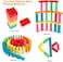 Coogam Wooden Blocks Stacking Game with Storage Bag, Toppling Colorful Tower Building Blocks Balancing Puzzles Montessori Toys Learning Sorting Family Games Educational Toys Gifts for Kids