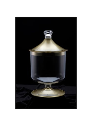 Vague Acrylic Candy Jar, Gold Small, 02-671