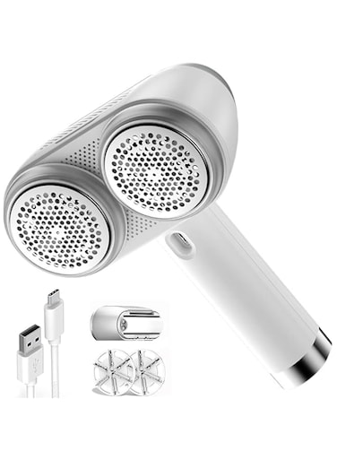 Fabric Shaver,Rechargeable Commercial Lint Remover with LED Display, High-Perf Lint Shaver with 4 Blades,Large Sweater Shaver to Remove Pilling for Fuzz and Pill from Clothes,Furniture,Couch