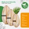 EcoEdge 8 Inch Oval Areca Palm Leaf Disposable Plates (Pack of 10) Chemical Free, Natural, Eco Friendly, Organic, Biodegradable, Compostable, Bamboo Wood&nbsp;Finish, Heavy Duty. 100% Plant Based