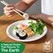 EcoEdge 6 Inch Round White Disposable Sugarcane Pulp Plates (Pack of 25) Natural Fiber Tableware, Sustainable, Biodegradable, Eco-Friendly, No Toxins, Durable, Heat Resistant. 100% Organic