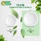 EcoEdge 12 Oz Round White Disposable Sugarcane Bowls (Pack of 25) Natural, Compostable, Recyclable, Bagasse Paper Bowls, Heavy Duty and Durable, Ideal for Takeout and Catering. 100% Eco-Friendly