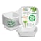 EcoEdge 6 Inch Square White Clamshell (Pack of 25) Disposable Take Out Food Containers Made from Sugarcane Pulp, Sustainable, Eco Friendly, Ideal for Parties and Celebrations. 100% Biodegradable