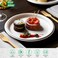EcoEdge 7 Inch Round White Disposable Sugarcane Bagasse Plates (Pack of 50) Stackable, Organic, Plant Based, Compost safe, Leak-Proof, Zero-Waste, BPA Free, No Carbon Footprint. 100% Natural