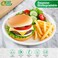 EcoEdge 9 Inch Round White Disposable Sugarcane Bagasse Plates (Pack of 50) Strong, Organic, Plant Based, Light weight, Event Ready, Zero-Waste, BPA Free, Low Carbon Footprint. 100% Compostable