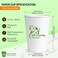 EcoEdge 12 Oz Disposable Heavy-Duty Party Paper Cups (Pack of 1000)   For Latte, Juice   Compostable, Chemical and BPA Free, Heat Resistant   For Parties, Offices and Events   100% Eco Friendly