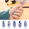 Mudder 216 Pieces 3D Flower Nail Art Stickers Decals Self-adhesive Nail Tips Decorations, 2 Sheet (Silver And Gold)