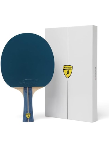 Killerspin JET200 Ping Pong Paddle, Table Tennis Racket, Table Tennis Equipment for Beginners, Table Tennis Paddle with Wood Blade, Jet Basic Rubber Grips